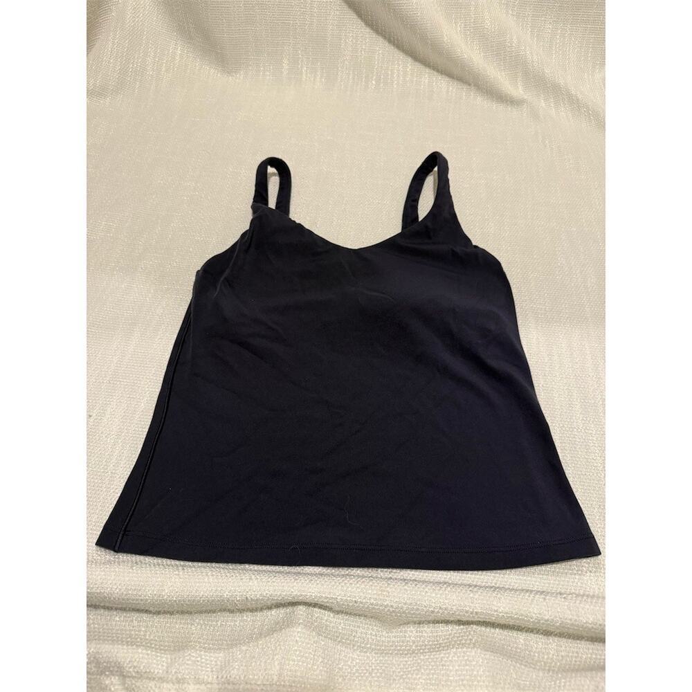 OFFLINE by Aerie Cami Tank Top Womens M Black Built-In Bra Scoop Neck - Picture 2 of 6